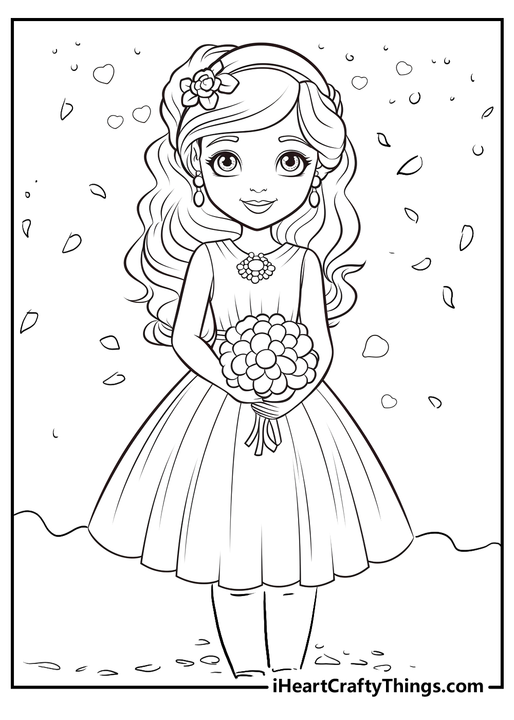 wedding coloring sheet free download