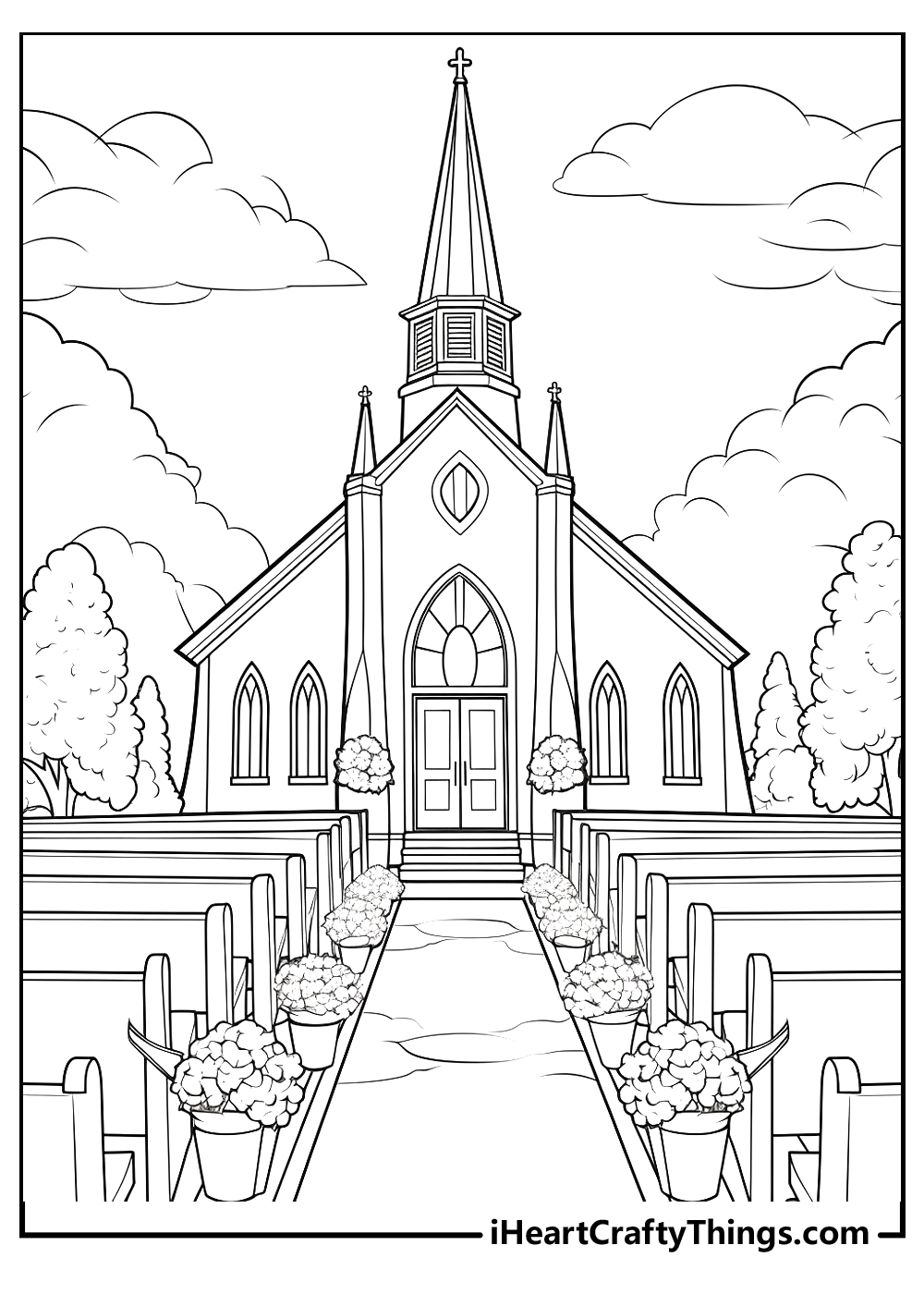 happy wedding day coloring pages