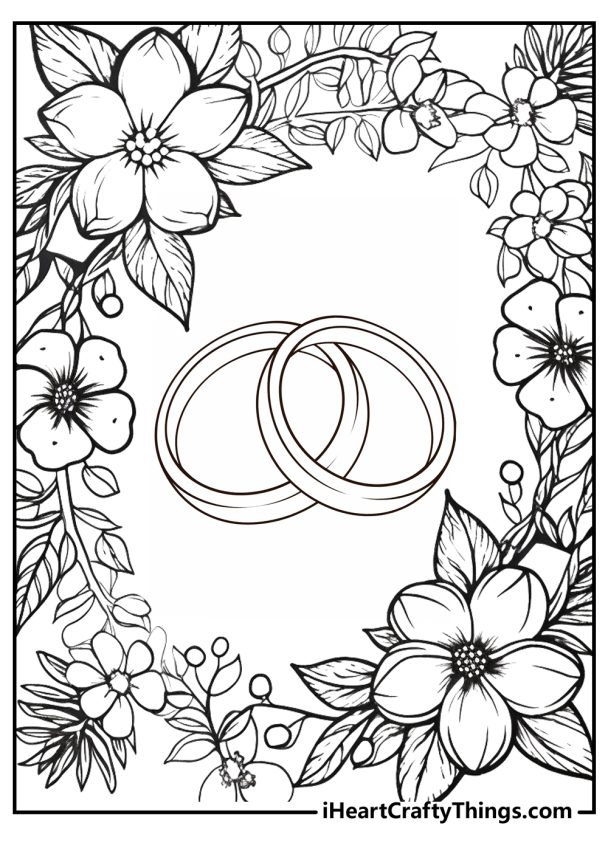 15 Wedding Coloring Pages 100 - Wedding6 608x851 