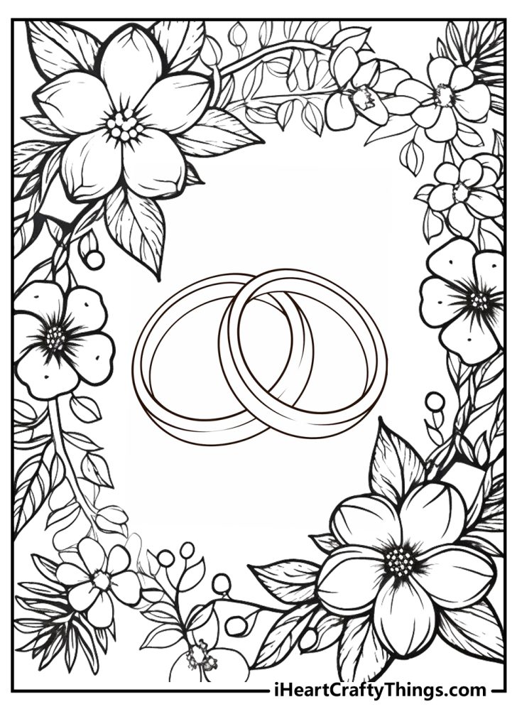 15 Wedding Coloring Pages (100 Free PDF Printables)