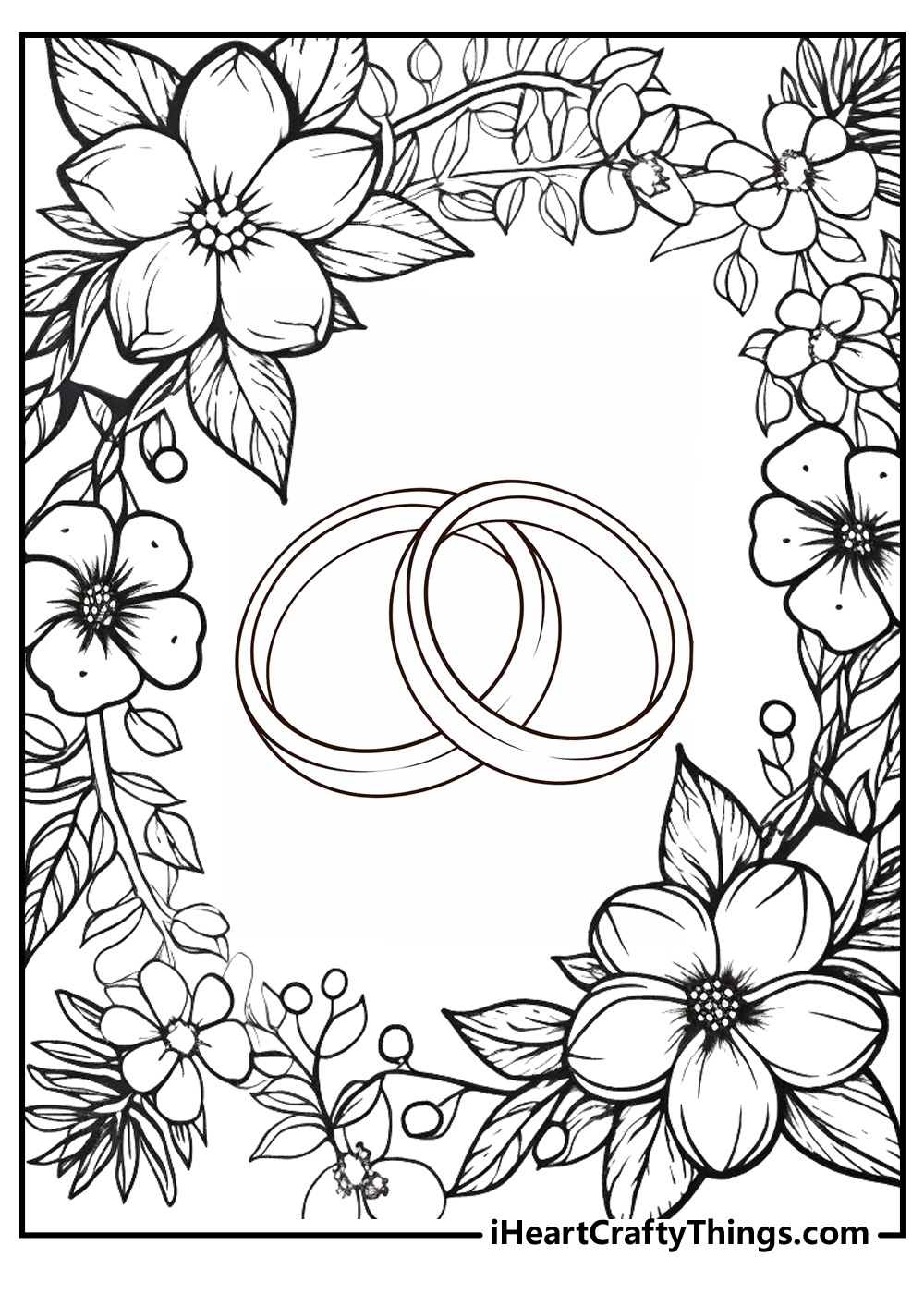 wedding ring coloring pages