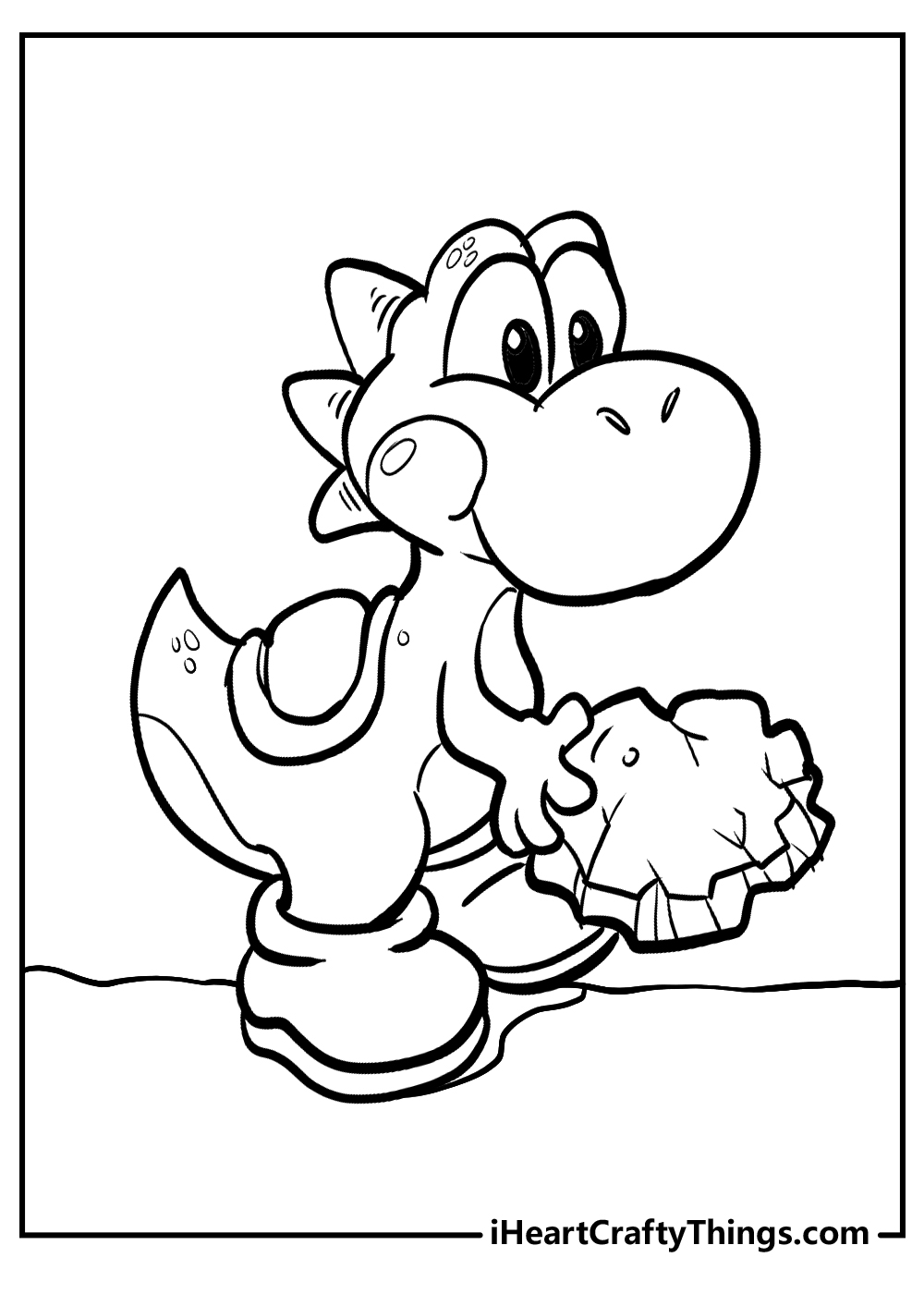 new yoshi coloring sheet