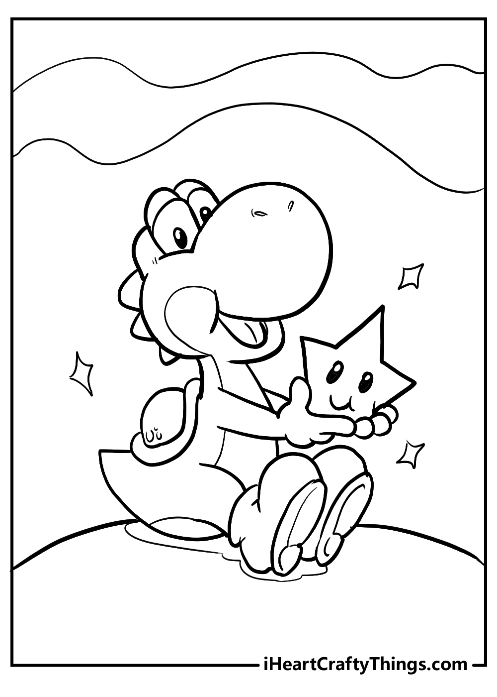 original yoshi coloring pages