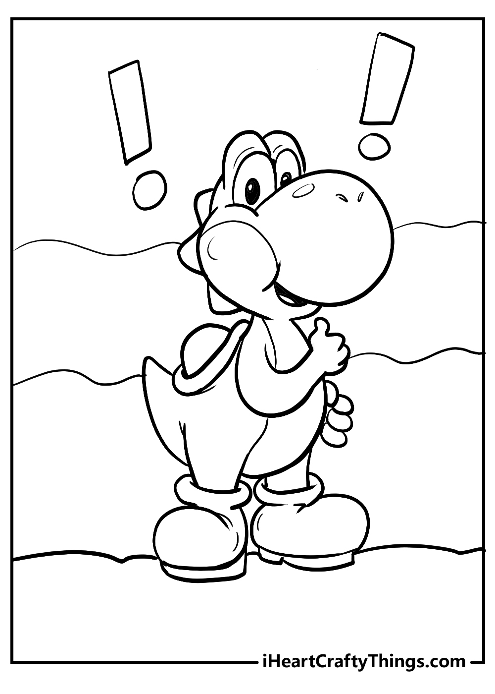 yoshi coloring pages for kids