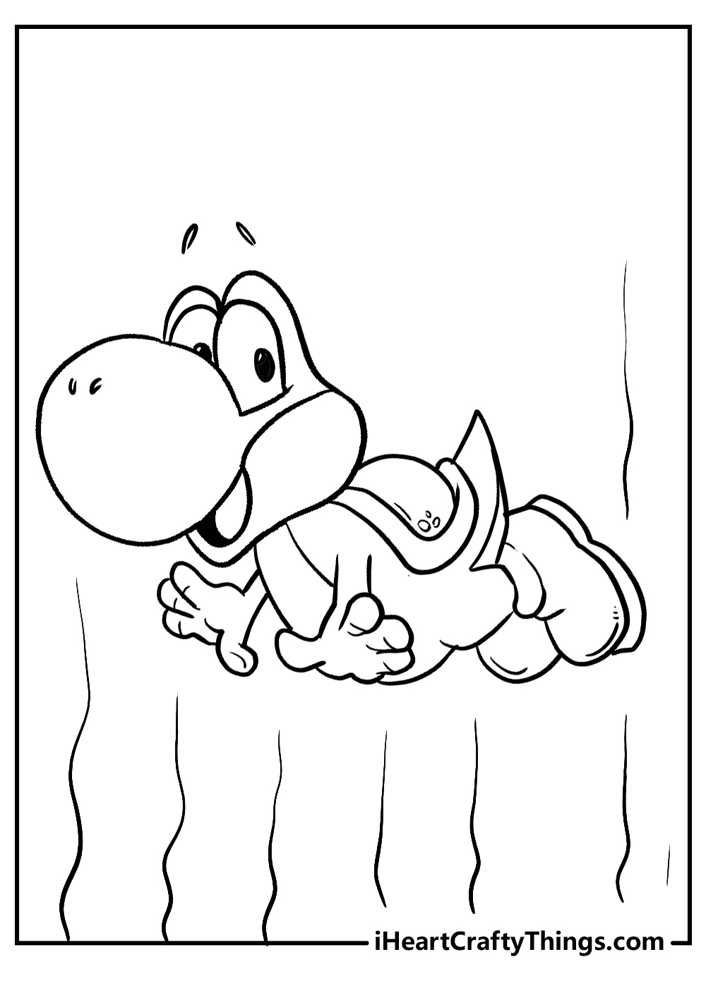 yoshi coloring printable for children