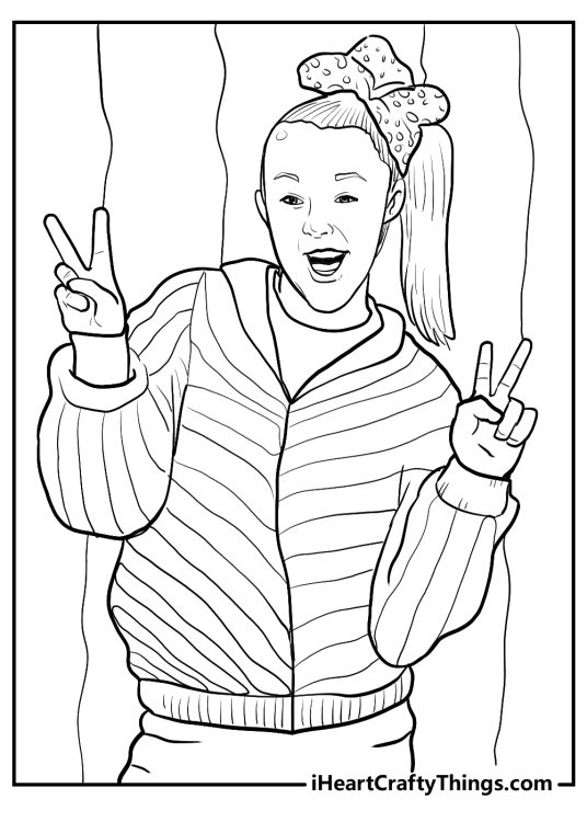 Printable Jojo Siwa Coloring Pages (Updated 2024)