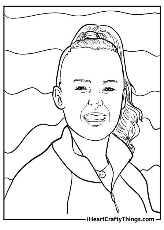 Free printable poster for adults featuring a close-up portrait of Jojo Siwa with ponytail hairstyle