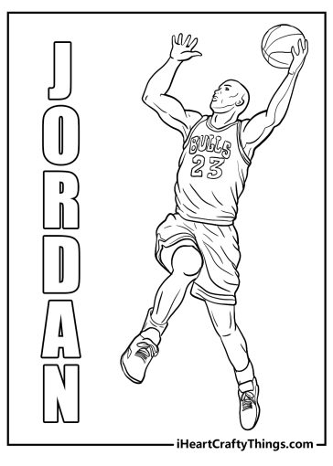 15 Michael Jordan Coloring Pages For Kids (Free Printables)