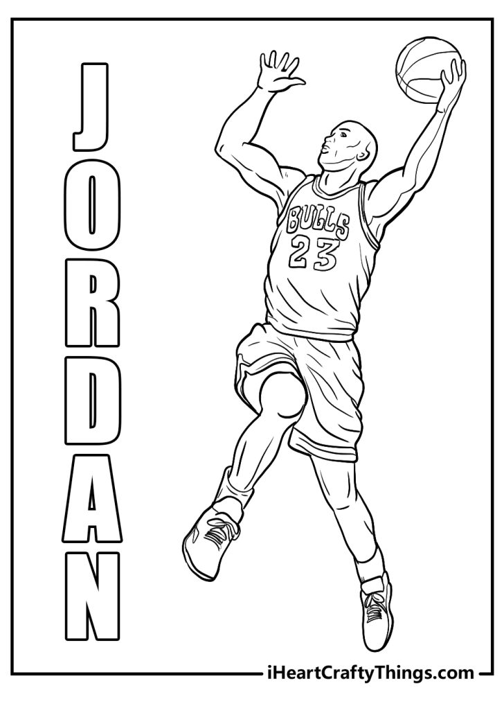 15 Michael Jordan Coloring Pages For Kids (Free Printables)