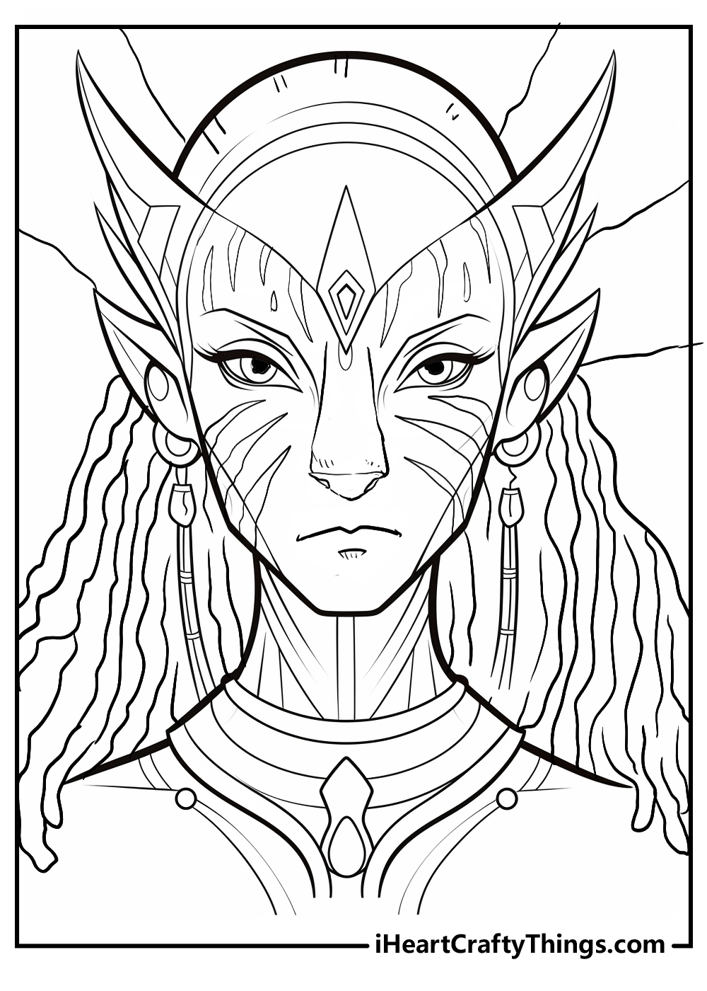 avatar coloring pages for kids