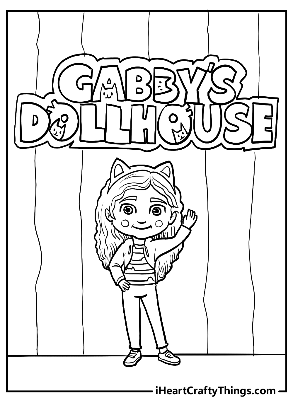 New Gabby's Dollhouse Coloring Pages