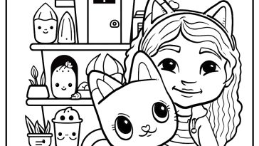 gabby's dollhouse free coloring book