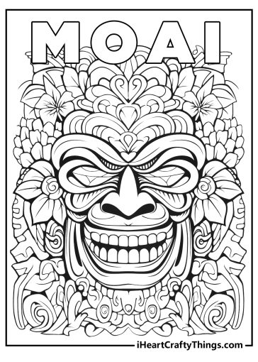 Moai Emoji coloring page  Free Printable Coloring Pages