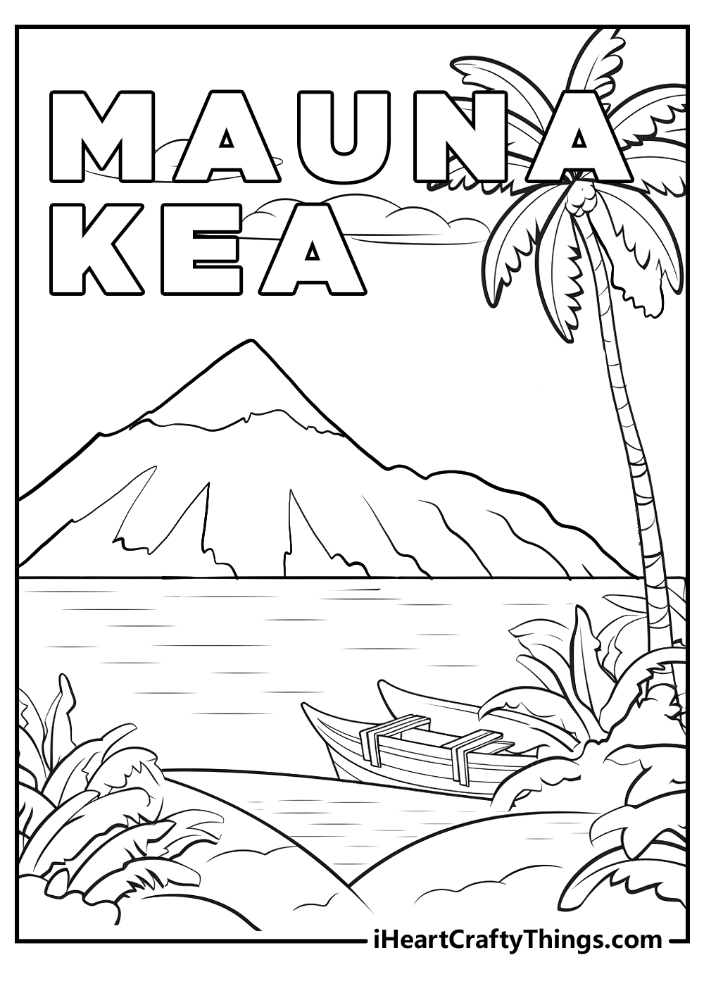 waikiki hawaii coloring pages
