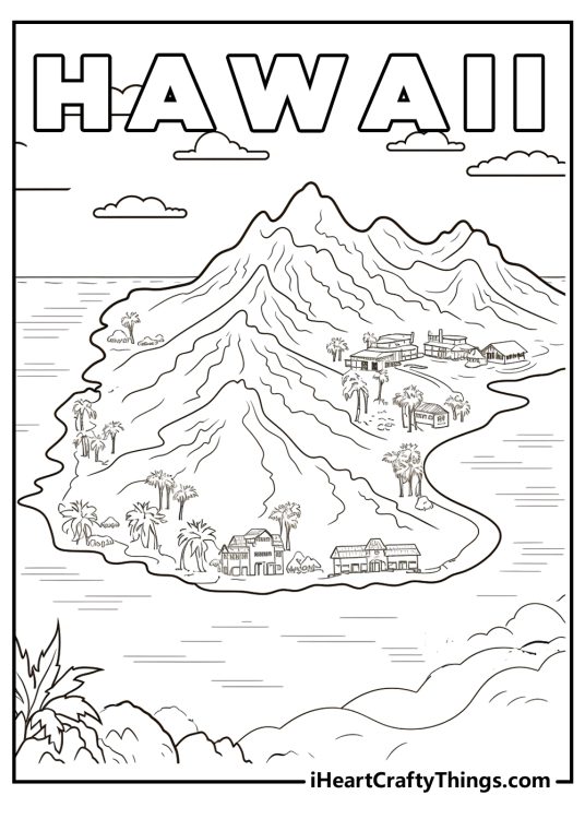 15 Hawaii Coloring Pages For Kids