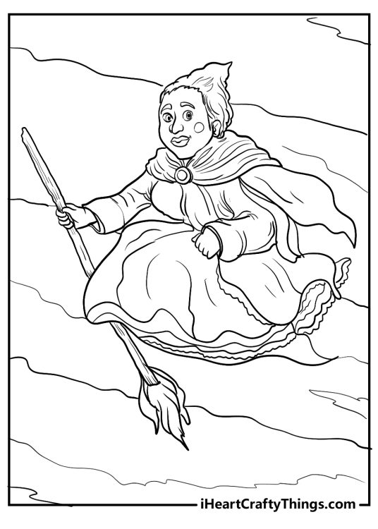 hocus pocus coloring printable for children