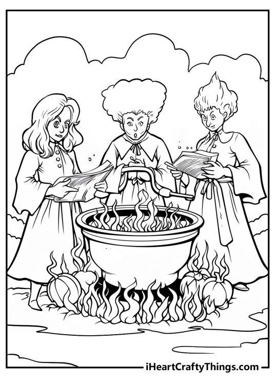 original hocus pocus coloring printable