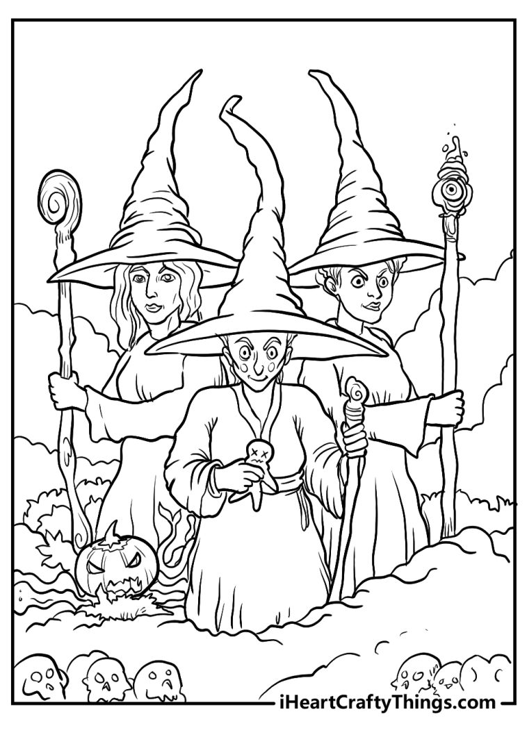 15 Hocus Pocus Coloring Pages (Free To Print &amp; Donwload)