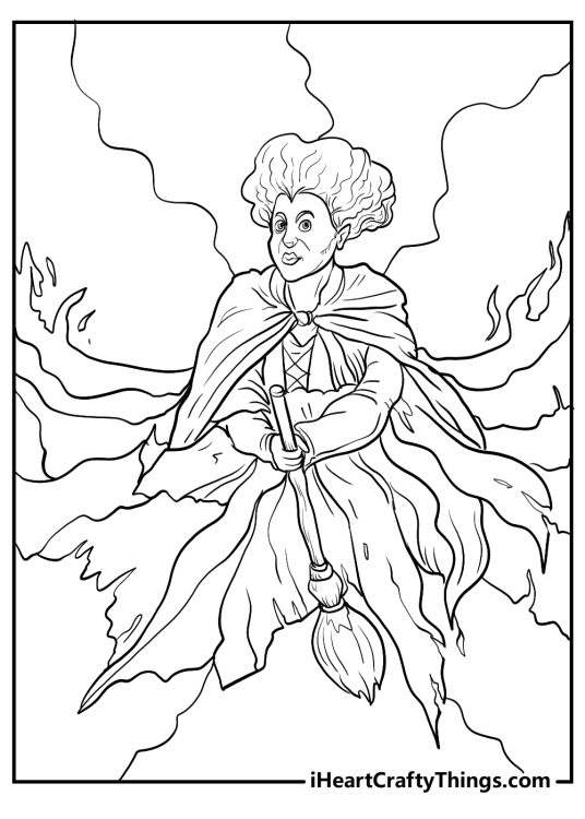 cartoon hocus pocus coloring pages