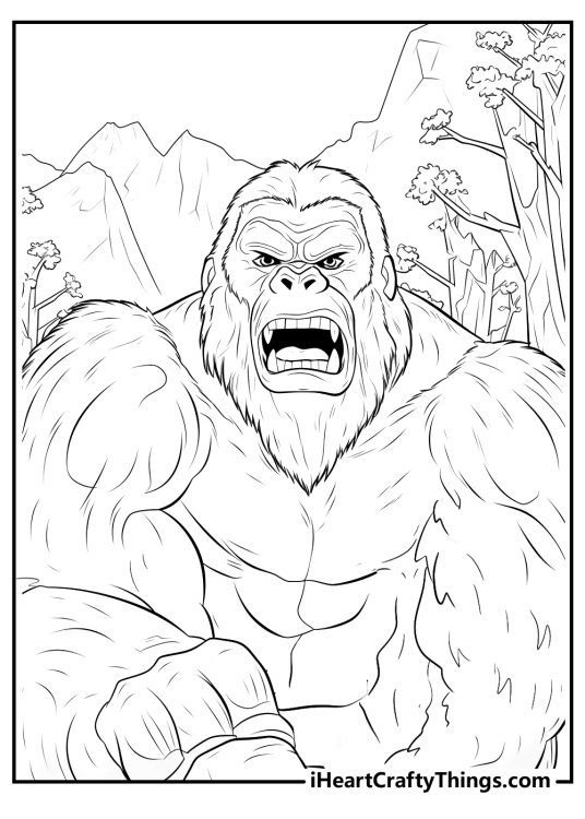 Printable King Kong Coloring Pages (Updated 2024)