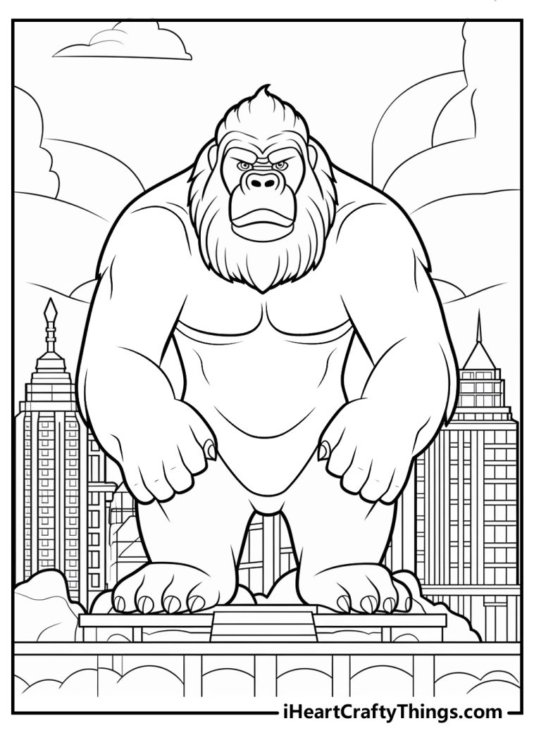 Printable King Kong Coloring Pages (Updated 2024)