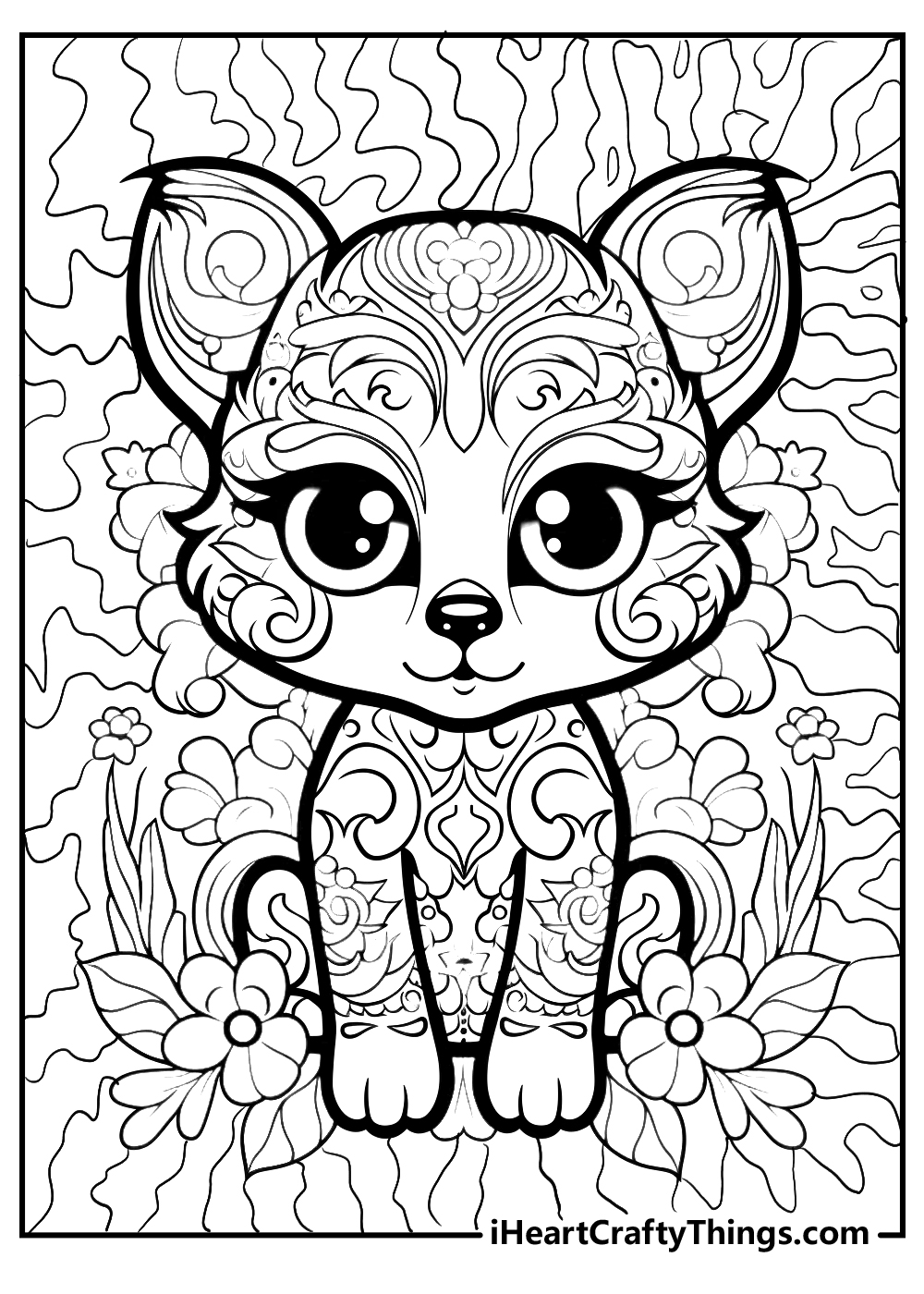 Lisa Frank and Butterflies coloring page - Download, Print or Color Online  for Free