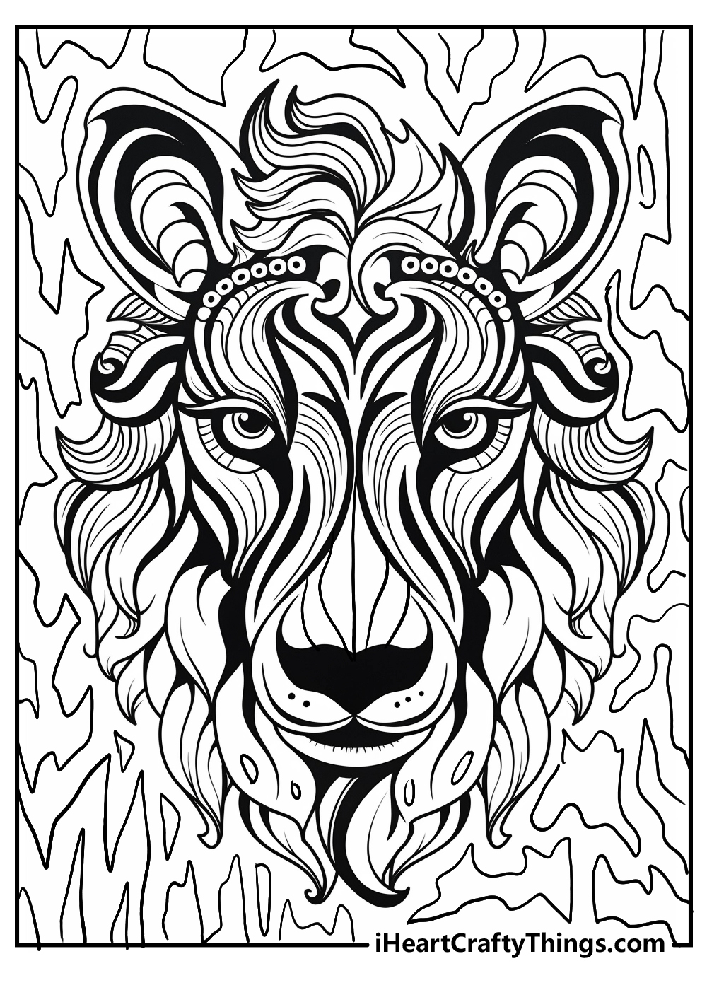 lisa frank lion coloring pages