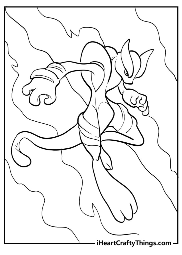 Printable Mewtwo Coloring Pages (Updated 2024)