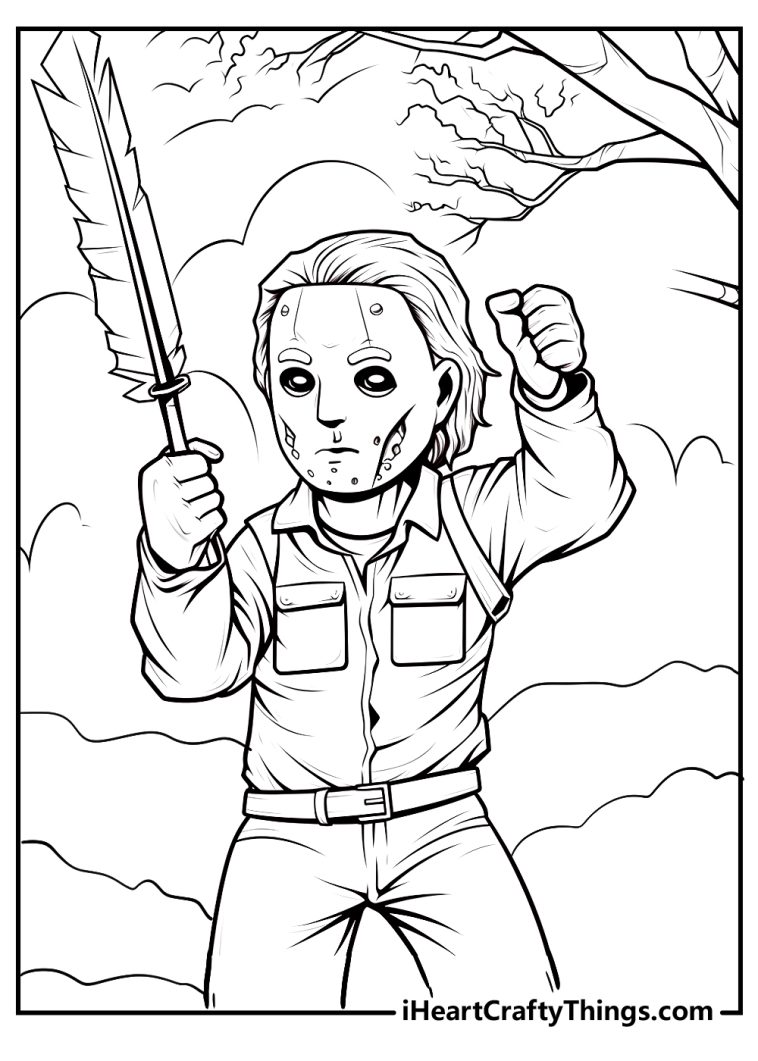 Printable Michael Myers Coloring Pages (Updated 2024)