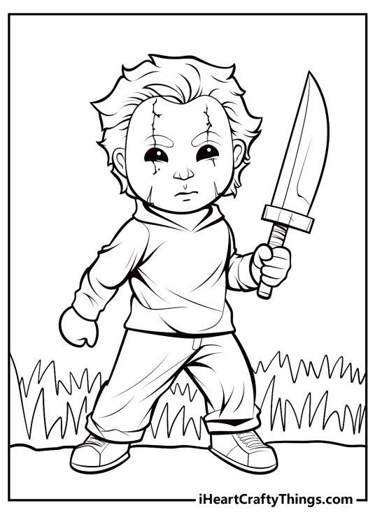 Printable Michael Myers Coloring Pages (Updated 2024)