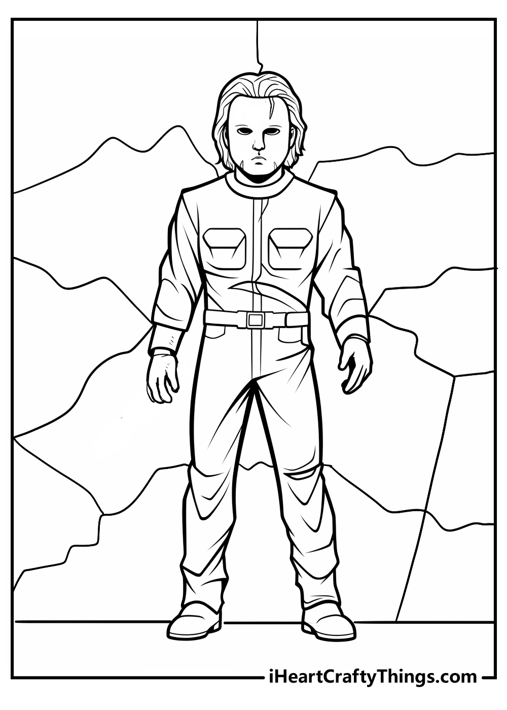 original michael myers coloring pages