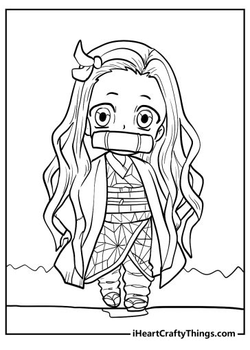 Printable Nezuko Coloring Pages (Updated 2024)