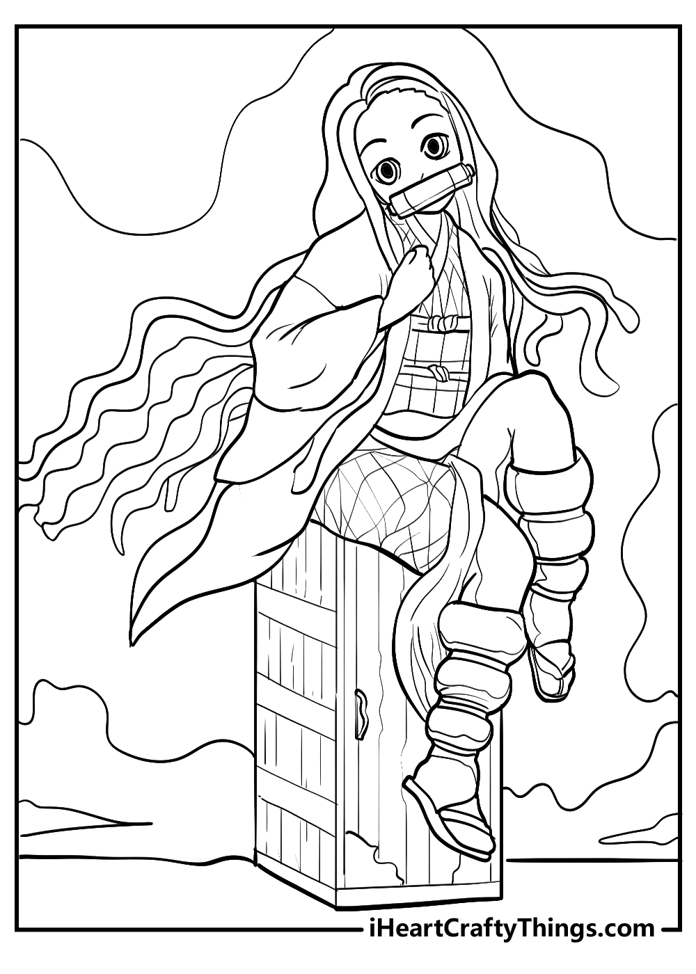 Nezuko Coloring Pages - Free Printable Coloring Pages for Kids