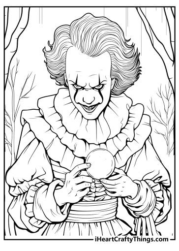 pennywise coloring sheet free download