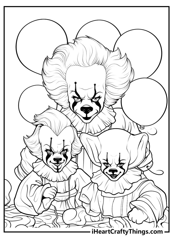 Printable Pennywise Coloring Pages (Updated 2024)