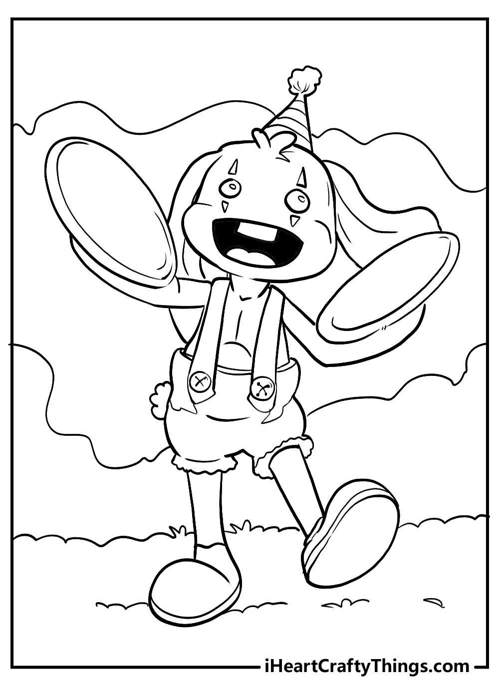 Coloring page Poppy Playtime : PJ Pug-a-Pillar & Bunzo Bunny 4