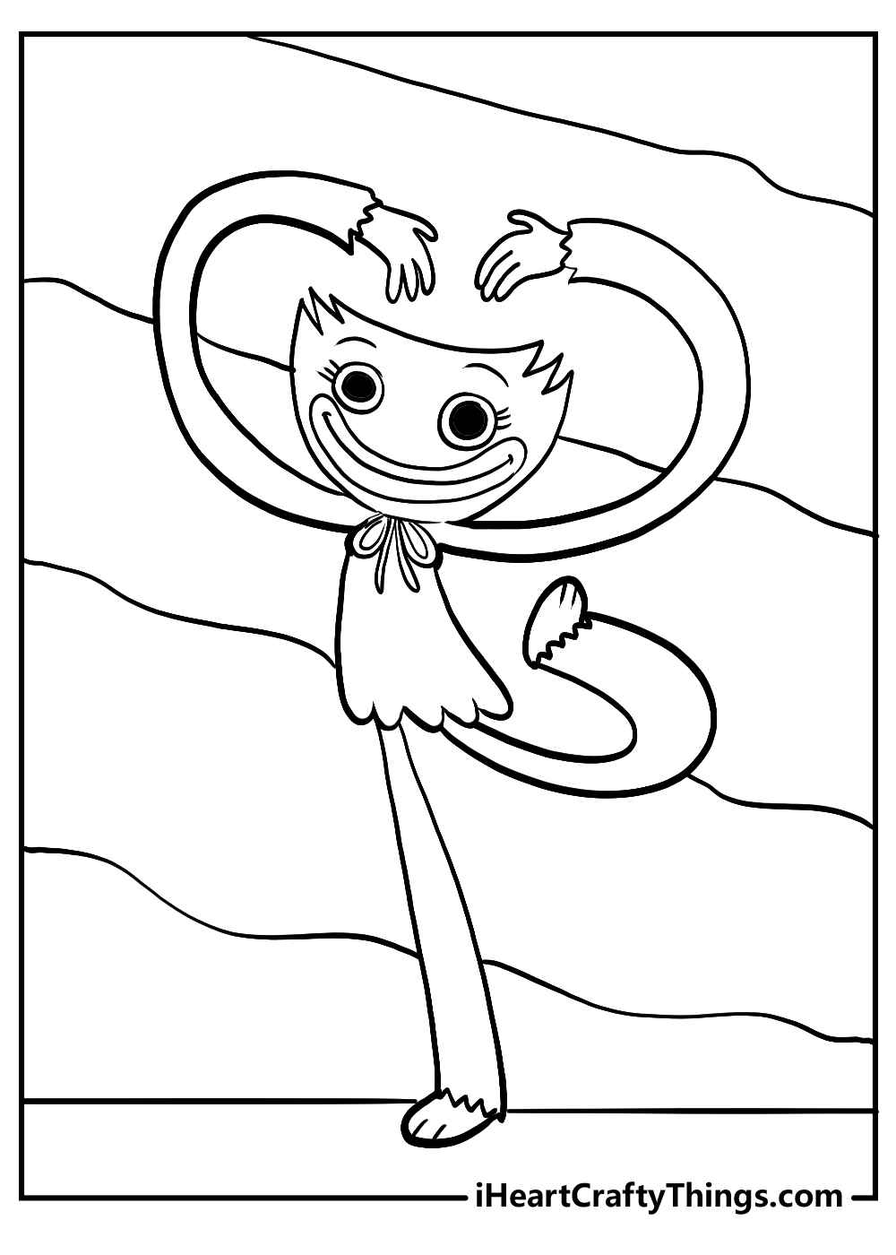 Coloring page Poppy Playtime Player Poppy Playtime