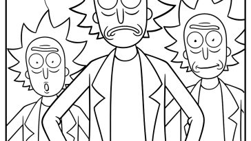 Rick and Morty Coloring Pages