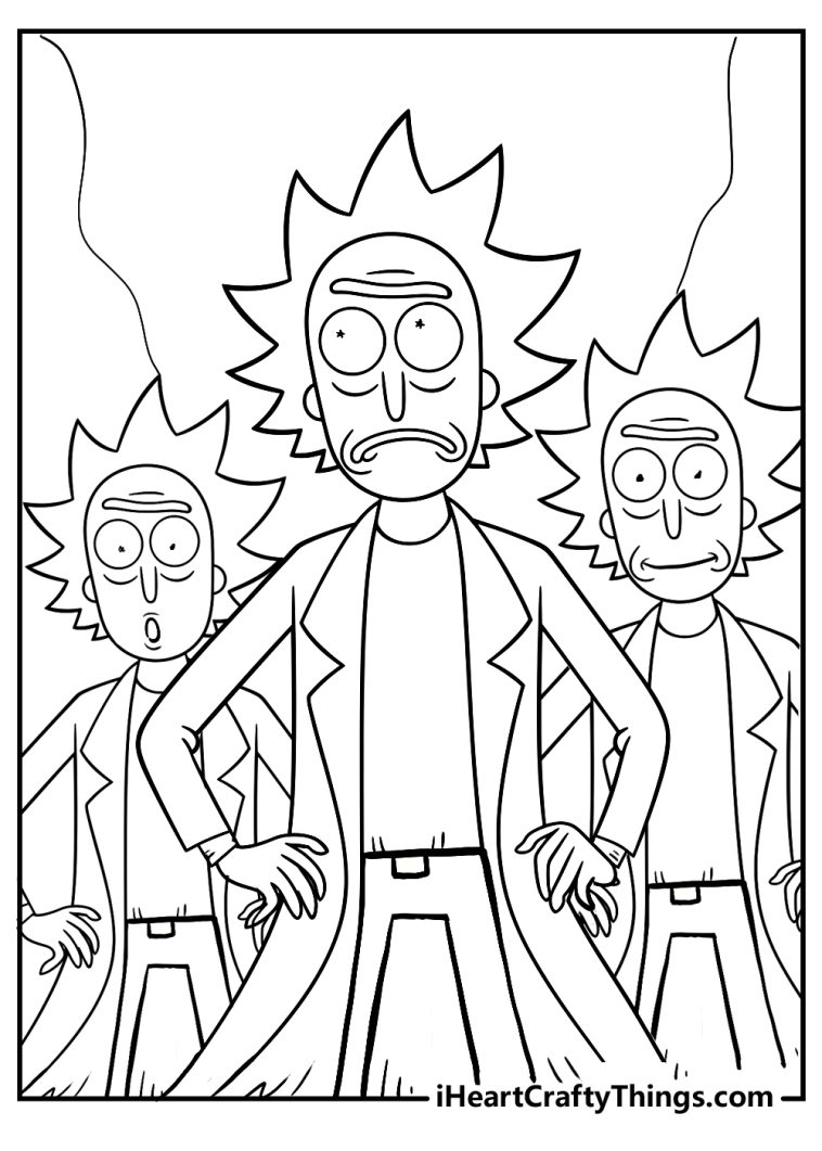 New Rick and Morty Coloring Pages