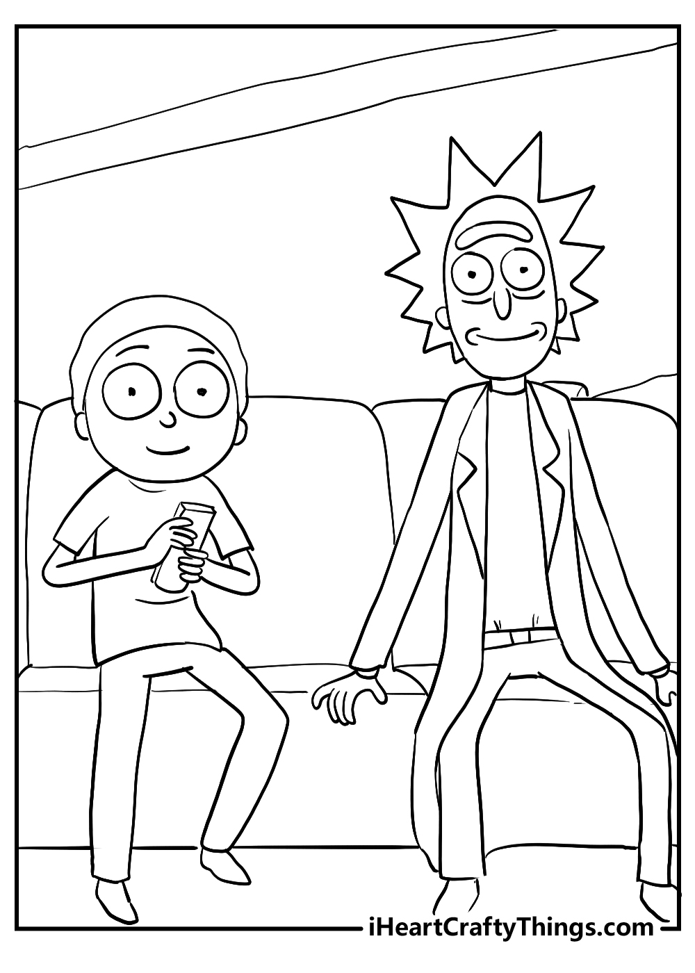 original rick and morty coloring pages