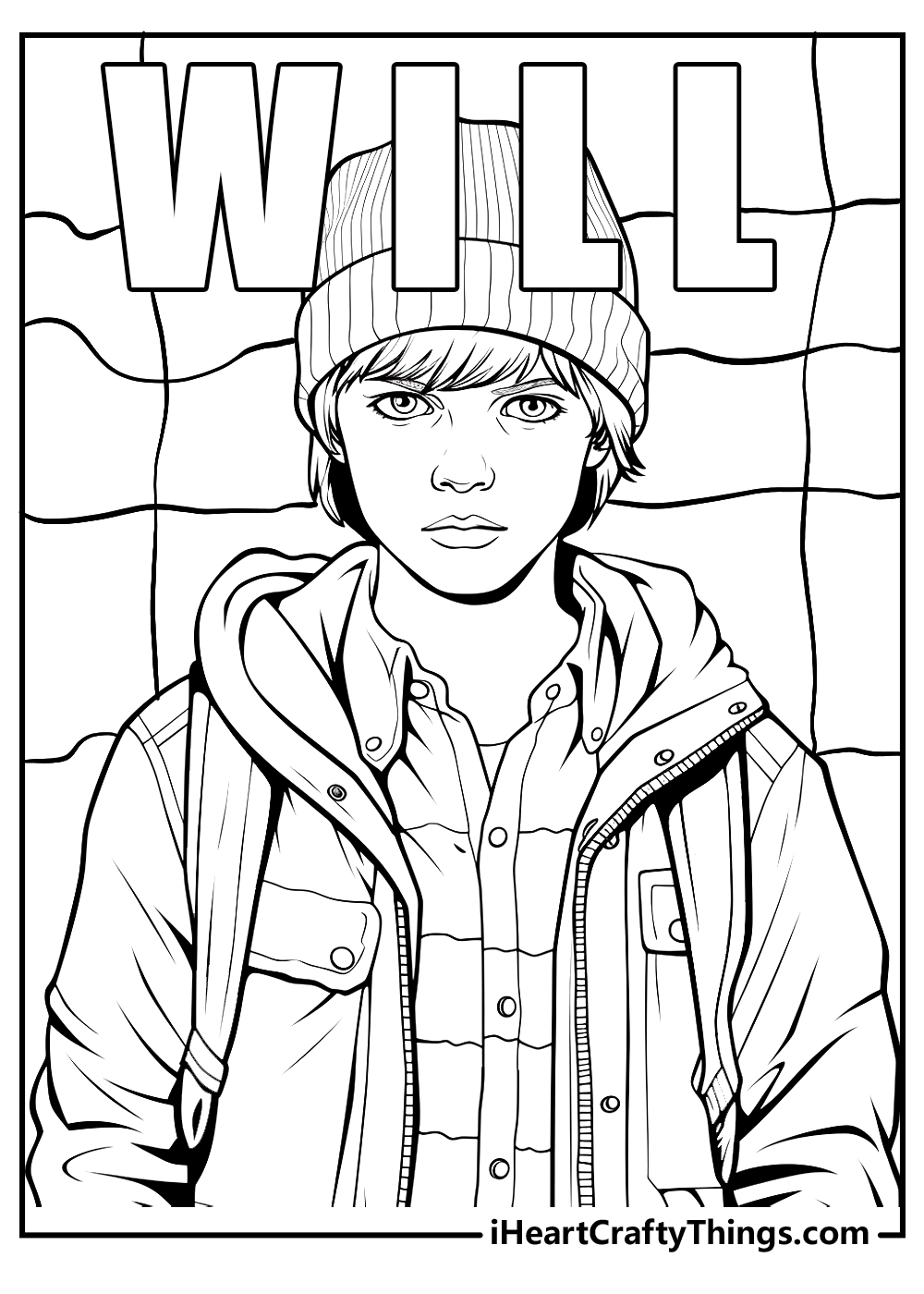 Will Byers stranger things coloring pages