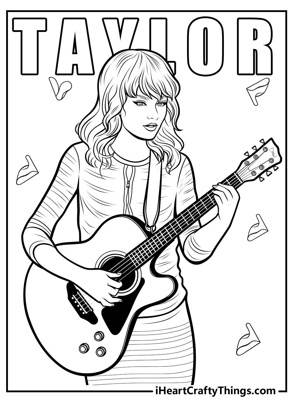New Taylor Swift Coloring Pages