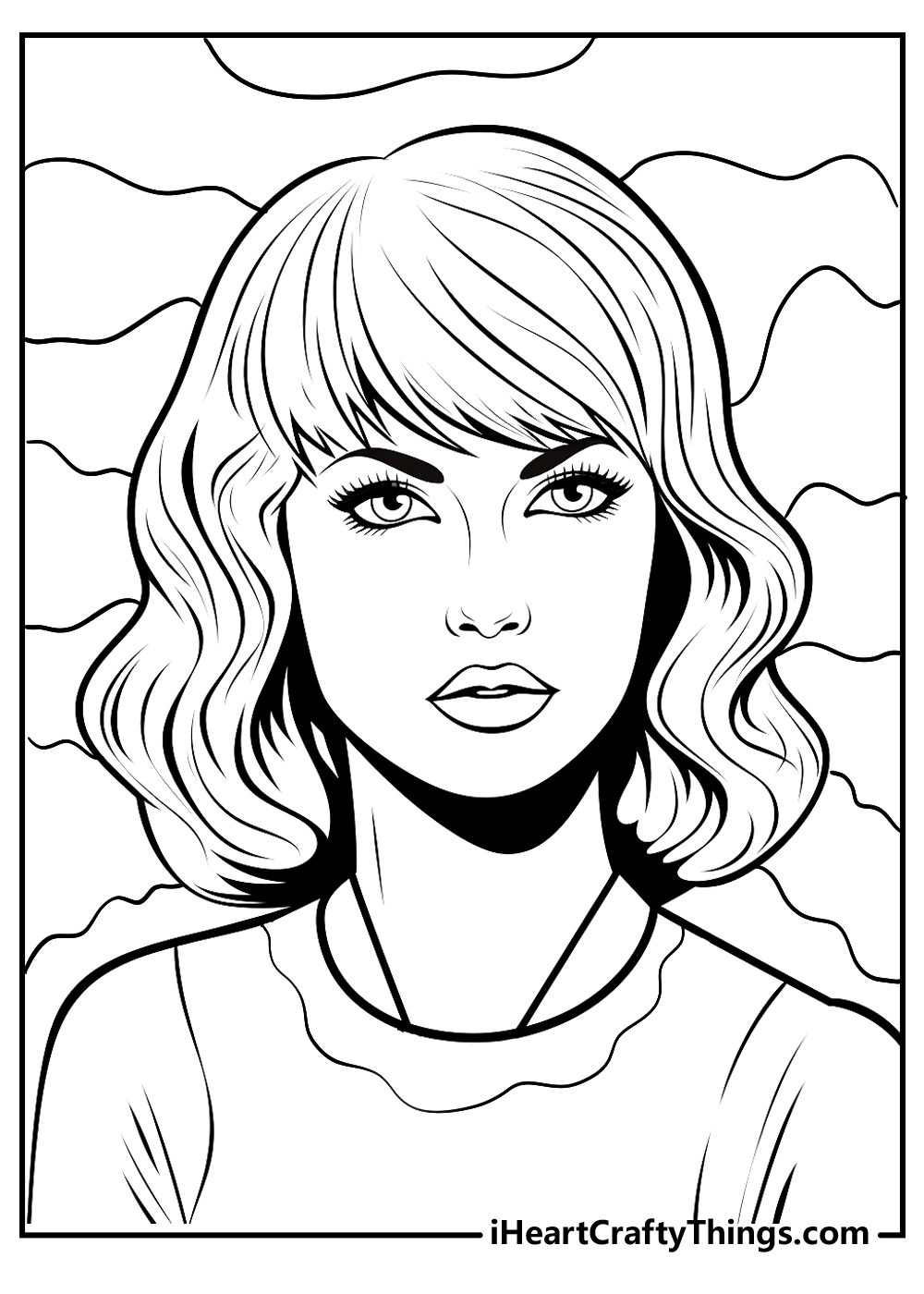 taylor swift drawing coloring pages