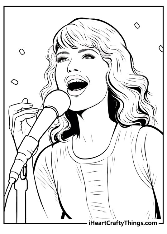 Printable Taylor Swift Coloring Pages (Updated 2024)