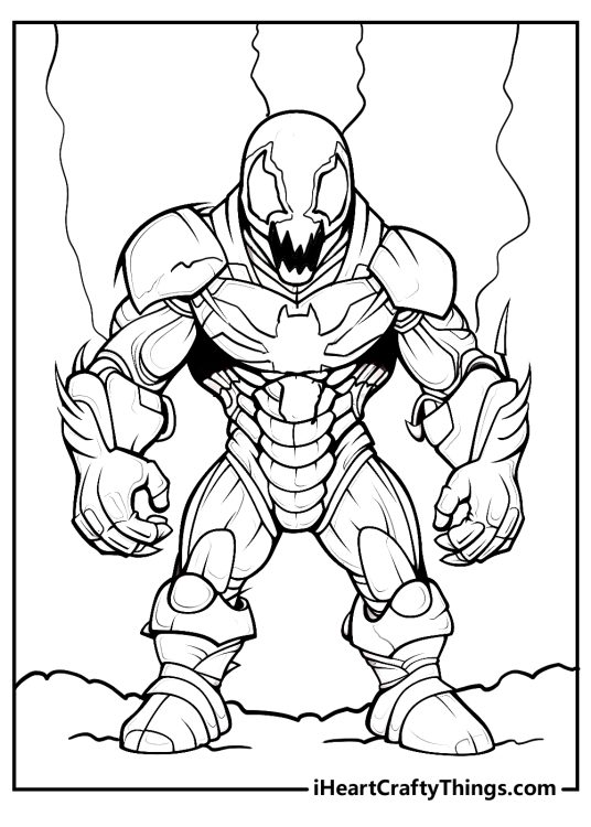 Printable Venom Coloring Pages (Updated 2024)