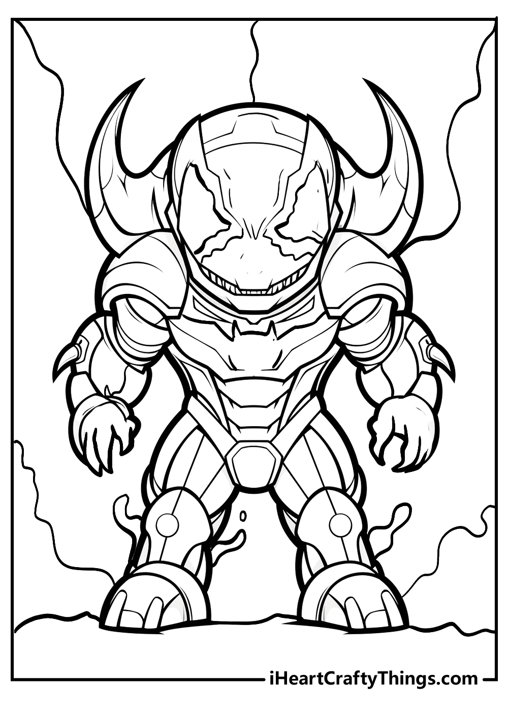 venom coloring sheet for adults