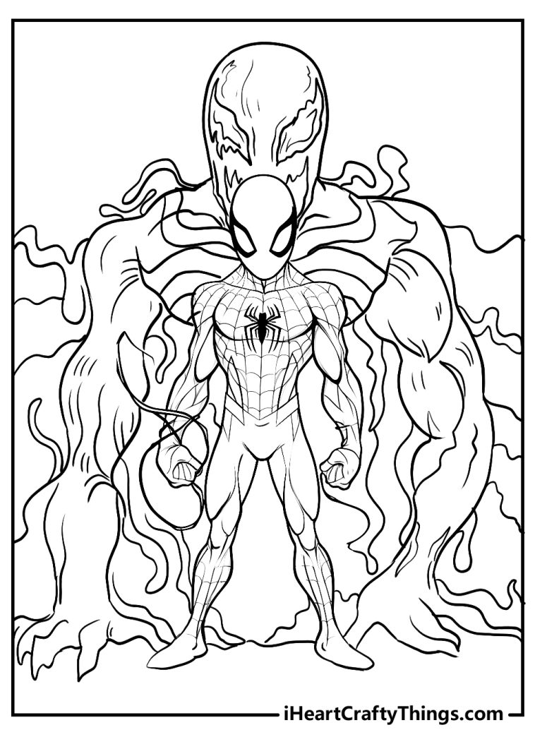 Printable Venom Coloring Pages (Updated 2024)