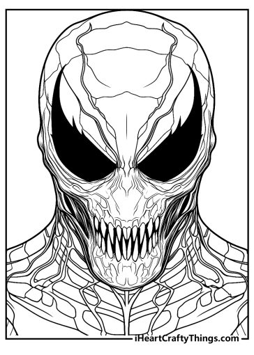 Printable Venom Coloring Pages (Updated 2024)