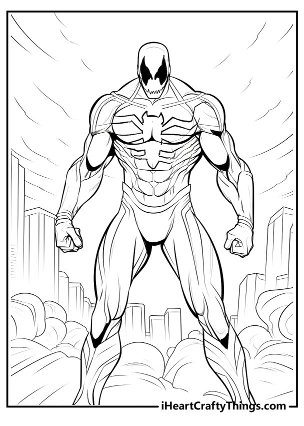 Printable Venom Coloring Pages (Updated 2024)