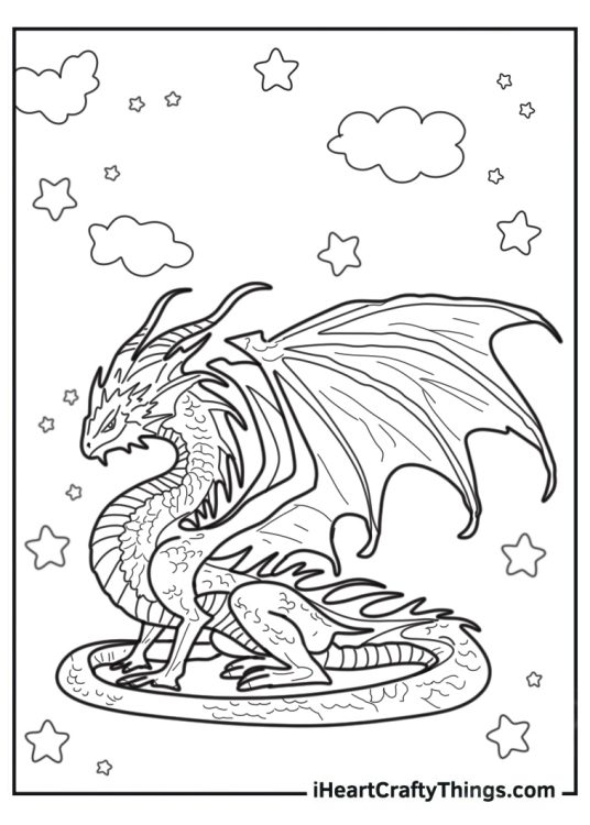 Detailed Mythical Dragon